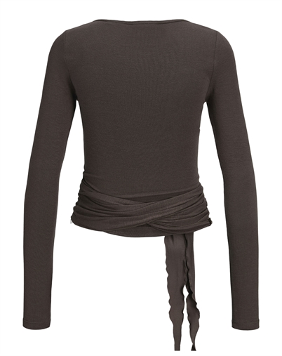 JJXX - JXLuna Wrap Bluse - Seal Brown